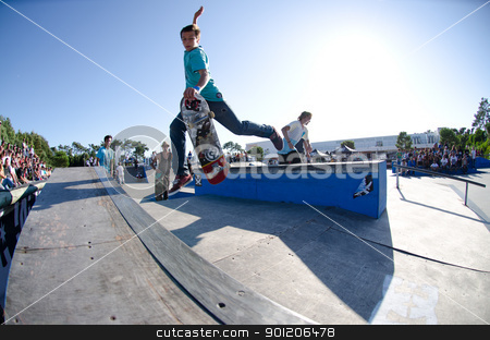 Jorge Simões Jorge Simões stock photo, ILHAVO, PORTUGAL - SEPTEMBER 04: Jorge Simões during the 2nd Stage of the DC Skate Challenge on September 04, 2011 in Ilhavo, Portugal. by Homydesign