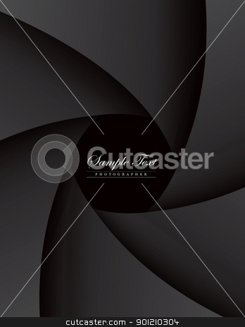 Dark style portfolio dark style portfolio stock vector clipart, Dark Style Portfolio Photographer With A Camera Lens. A4 Print Template, EPS v.8.0 by sermax55