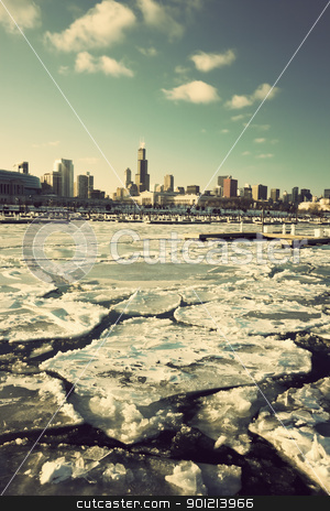 To use this stock image in your creative project, please select the size you need over to the right and click the "Add to Cart" button.
Your downloaded image will come with the Cutcaster watermark removed so don’t worry about the watermark you see on this page. Winter in Chicago stock photo, Winter in Chicago - downtown seen from marina by Henryk Sadura