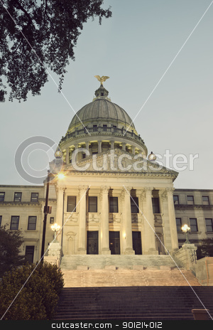 To use this stock image in your creative project, please select the size you need over to the right and click the "Add to Cart" button.
Your downloaded image will come with the Cutcaster watermark removed so don’t worry about the watermark you see on this page. State Capitol Building in Jackson stock photo, State Capitol Building in Jackson, Mississippi, USA by Henryk Sadura