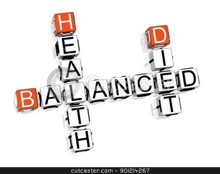 Balanced Diet Crossword Balanced Diet Crossword stock photo, 3D Balanced Diet Crossword on white background by Mariusz Prusaczyk