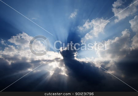 To use this stock image in your creative project, please select the size you need over to the right and click the "Add to Cart" button.
Your downloaded image will come with the Cutcaster watermark removed so don’t worry about the watermark you see on this page. Sunbeams in the sky stock photo, Sunbeams in a cloudy sky by Dutourdumonde