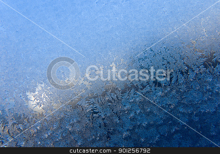 Frosty patterns Frosty patterns stock photo, Formation of snow patterns on glass closeup by Imaster
