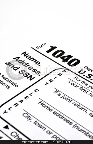 Form 1040 with Pen and Coffee Form 1040 with Pen and Coffee stock photo, Closeup of IRS form 1040 on white background with ink pen and coffee. by Danny Hooks