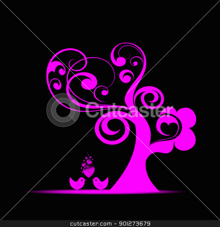 To use this stock image in your creative project, please select the size you need over to the right and click the "Add to Cart" button.
Your downloaded image will come with the Cutcaster watermark removed so don’t worry about the watermark you see on this page. Art tree stock vector clipart, Beautiful art tree and birds isolated on black background by Ingvar Bjork