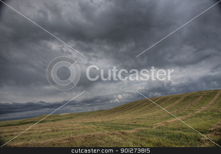 Prairie Road Storm Clouds Prairie Road Storm Clouds stock photo, Prairie Road Storm Clouds Saskatchewan Canada field by Mark Duffy