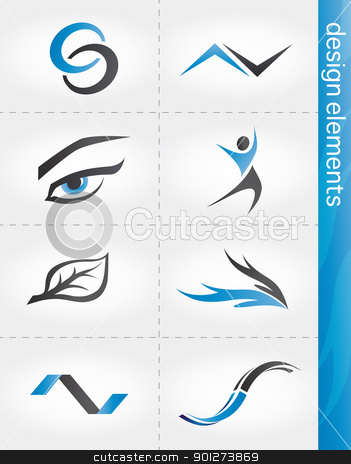Design elements Design elements stock vector clipart, Design elements set with abstract modern icons by TheModernCanvas