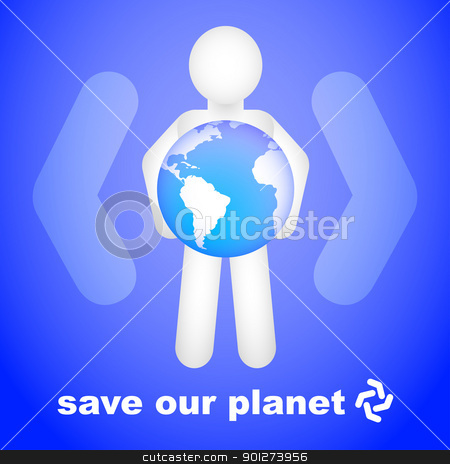 Save Our Planet Save Our Planet stock vector clipart, Save our planet conceptual design by TheModernCanvas