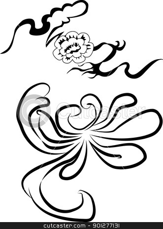 Design elements Design elements stock vector clipart, Design elements based on Chinese designs circa 14th century. by Christos Georghiou
