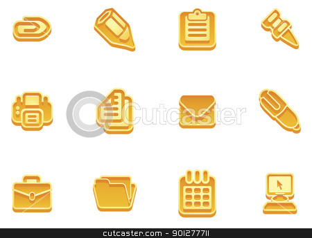 To use this stock image in your creative project, please select the size you need over to the right and click the "Add to Cart" button.
Your downloaded image will come with the Cutcaster watermark removed so don’t worry about the watermark you see on this page. business and office icons stock vector clipart, illustration of a set of business and office icons by Christos Georghiou