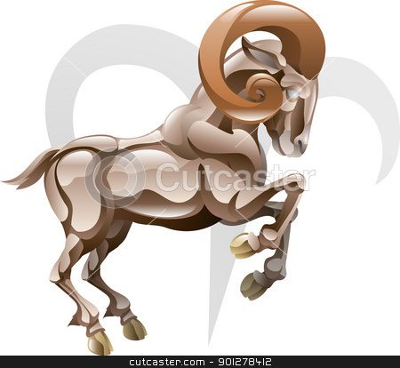 To use this stock image in your creative project, please select the size you need over to the right and click the "Add to Cart" button.
Your downloaded image will come with the Cutcaster watermark removed so don’t worry about the watermark you see on this page. Aries the ram star sign stock vector clipart, Illustration representing Aries the ram star or birth sign. Includes the symbol or icon in the background by Christos Georghiou