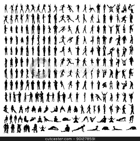 Many very detailed silhouettes including business, dancers, yoga Many very detailed silhouettes including business, dancers, yoga stock vector clipart, Many very detailed silhouettes including business, dancers, yoga etc. by Christos Georghiou