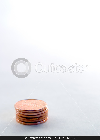 To use this stock image in your creative project, please select the size you need over to the right and click the "Add to Cart" button.
Your downloaded image will come with the Cutcaster watermark removed so don’t worry about the watermark you see on this page. Pennies stock photo, stack of pennies with a shallow depth of field by Tyler Olson