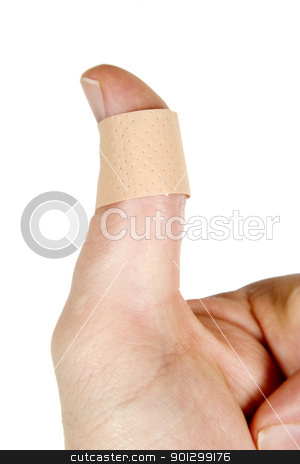 To use this stock image in your creative project, please select the size you need over to the right and click the "Add to Cart" button.
Your downloaded image will come with the Cutcaster watermark removed so don’t worry about the watermark you see on this page. Thumb Bandage stock photo, A bandage on the thumb. Isolated on white with clipping path. by Tyler Olson