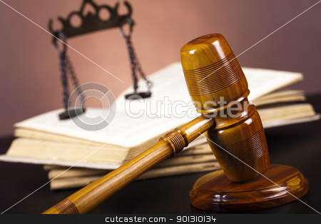 To use this stock image in your creative project, please select the size you need over to the right and click the "Add to Cart" button.
Your downloaded image will come with the Cutcaster watermark removed so don’t worry about the watermark you see on this page. Justice Scale and Gavel stock photo, Law and justice concept in studio. by Sebastian Duda