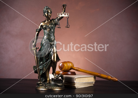 Statue of lady justice Statue of lady justice stock photo, Law and justice concept in studio. by Sebastian Duda