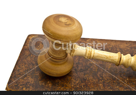 Old book and gavel Old book and gavel stock photo, Old book and gavel isolated on white background
by Ingvar Bjork