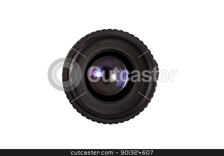 Lens Lens stock photo, Lens isolated on white by Ingvar Bjork