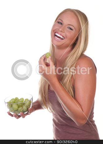 To use this stock image in your creative project, please select the size you need over to the right and click the "Add to Cart" button.
Your downloaded image will come with the Cutcaster watermark removed so don’t worry about the watermark you see on this page. Healthy Young Woman Eating Nutritious Food stock photo, Happy Healthy Young Woman Eating Healthy Food Choices by Katrina Brown