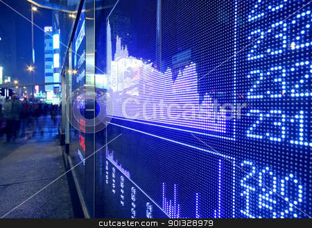 Real time quotes at the stock exchange. Real time quotes at the stock exchange. stock photo, Real time quotes at the stock exchange. by Keng po Leung