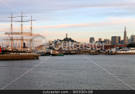 To use this stock image in your creative project, please select the size you need over to the right and click the "Add to Cart" button.
Your downloaded image will come with the Cutcaster watermark removed so don’t worry about the watermark you see on this page. The ship to the city stock photo, A ship on the San Francisco harbour by willeye