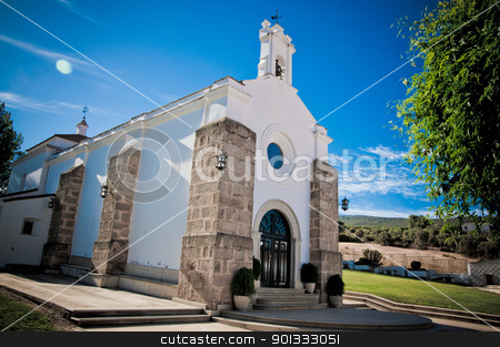 To use this stock image in your creative project, please select the size you need over to the right and click the "Add to Cart" button.
Your downloaded image will come with the Cutcaster watermark removed so don’t worry about the watermark you see on this page. Contryside Church stock photo, Contryside Church in Extremadura, Spain by dirimir