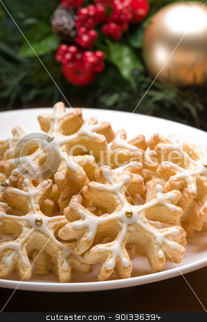 Decorated cookies in festive setting Decorated cookies in festive setting stock photo, Decorated cookies in festive setting with decoration by Ulrich Schade