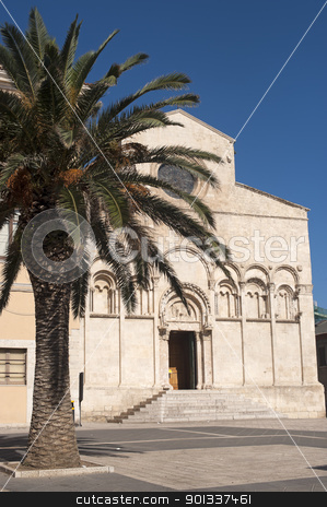 Termoli (Campobasso, Molise, Italy) - Cathedral facade and palm Termoli (Campobasso, Molise, Italy) - Cathedral facade and palm stock photo, Termoli (Campobasso, Molise, Italy) - Cathedral facade by clodio