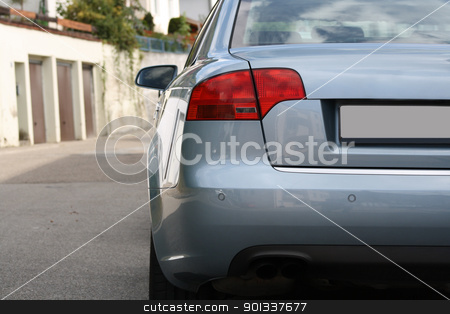 Silver car Silver car stock photo, silver sports car on a colorful background by Viktor Thaut
