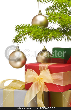Presents under decorated Christmas tree Presents under decorated Christmas tree stock photo, Presents under decorated Christmas tree, partial view by Ulrich Schade