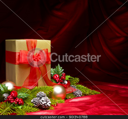 To use this stock image in your creative project, please select the size you need over to the right and click the "Add to Cart" button.
Your downloaded image will come with the Cutcaster watermark removed so don’t worry about the watermark you see on this page. Present decorated with Christmas decoration stock photo, Present decorated with Christmas decoration by Ulrich Schade
