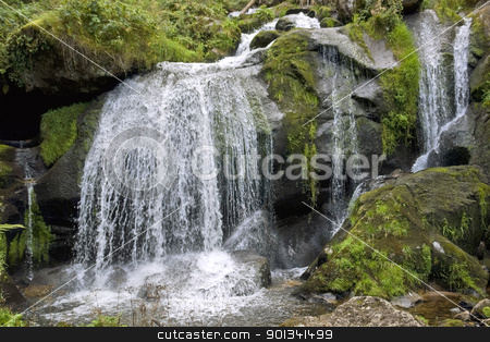 Idyllic Triberg Waterfalls idyllic Triberg Waterfalls stock photo, scenery showing the Triberg Waterfalls in the Black Forest in Southern Germany at summer time by prill