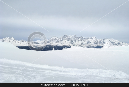 To use this stock image in your creative project, please select the size you need over to the right and click the "Add to Cart" button.
Your downloaded image will come with the Cutcaster watermark removed so don’t worry about the watermark you see on this page. Wagrain mountain scenery stock photo, Winter scenery in Wagrain (Austria) with mountains and lots of snow by prill
