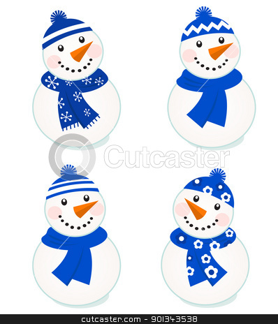 To use this stock image in your creative project, please select the size you need over to the right and click the "Add to Cart" button.
Your downloaded image will come with the Cutcaster watermark removed so don’t worry about the watermark you see on this page. Cute vector snowmen collection isolated on white ( blue ) stock vector clipart, Vector cute christmas snowman - blue collection.
by Jana Guothova