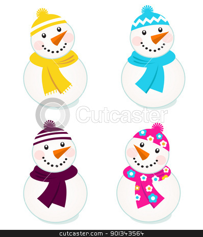 Cute colorful vector snowmen collection isolated on white Cute colorful vector snowmen collection isolated on white stock vector clipart, Vector cute snowman collection.
by Jana Guothova