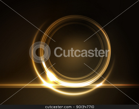 To use this stock image in your creative project, please select the size you need over to the right and click the "Add to Cart" button.
Your downloaded image will come with the Cutcaster watermark removed so don’t worry about the watermark you see on this page. Golden glowing round frame for your text stock vector clipart, Golden light effects on round placeholder for your text on dark brown background. by Ina Wendrock