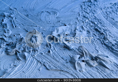 Blue pastose paint detail blue pastose paint detail stock photo, blue abstract painted background with thick paint by prill
