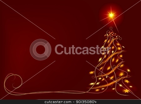 Abstract Christmas Tree Abstract Christmas Tree stock photo, Abstract Christmas Tree - colored abstract illustration by derocz