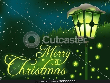 To use this stock image in your creative project, please select the size you need over to the right and click the "Add to Cart" button.
Your downloaded image will come with the Cutcaster watermark removed so don’t worry about the watermark you see on this page. Christmas Greeting stock photo, Green Christmas Streetlight - colored abstract illustration by derocz