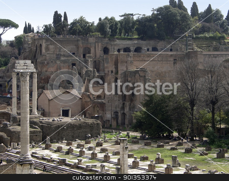To use this stock image in your creative project, please select the size you need over to the right and click the "Add to Cart" button.
Your downloaded image will come with the Cutcaster watermark removed so don’t worry about the watermark you see on this page. detail of the Forum Romanum stock photo, Forum Romanum in Rome (Italy) at summer time by prill