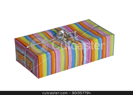 To use this stock image in your creative project, please select the size you need over to the right and click the "Add to Cart" button.
Your downloaded image will come with the Cutcaster watermark removed so don’t worry about the watermark you see on this page. colorful gift pack stock photo, studio photography of a stripy present isolated on white, with clipping path by prill