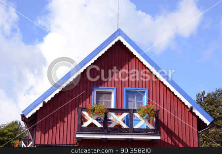 To use this stock image in your creative project, please select the size you need over to the right and click the "Add to Cart" button.
Your downloaded image will come with the Cutcaster watermark removed so don’t worry about the watermark you see on this page. Gorgeous apartment house balcony. Architectural solution. stock photo, Gorgeous apartment house balcony. Red, blue and white painted walls. Beautiful architectural solution. by sauletas