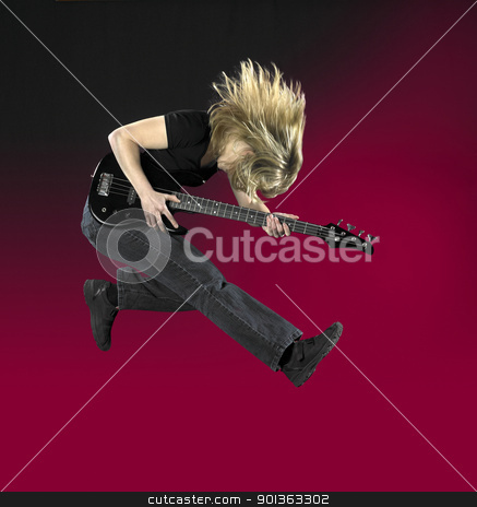 jumping bass guitar woman stock photo a jumping woman with black bass jumping bass guitar woman stock photo a jumping woman with black bass