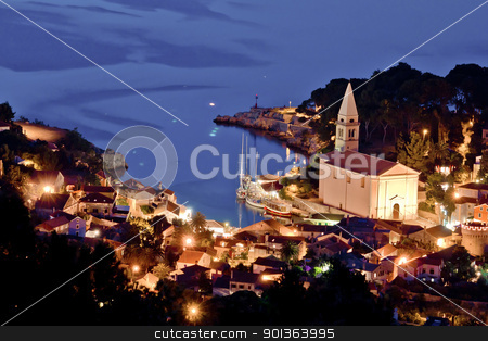 To use this stock image in your creative project, please select the size you need over to the right and click the "Add to Cart" button.
Your downloaded image will come with the Cutcaster watermark removed so don’t worry about the watermark you see on this page. Veli losinj aerial view at evening stock photo, Veli losinj aerial view at evening, Croatia, Island of Losinj by xbrchx