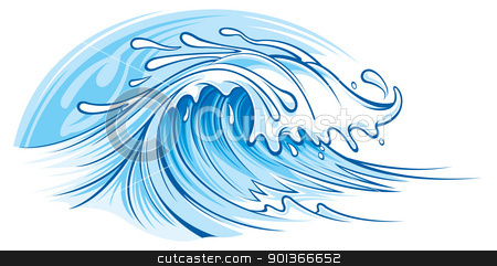 To use this stock image in your creative project, please select the size you need over to the right and click the "Add to Cart" button.
Your downloaded image will come with the Cutcaster watermark removed so don’t worry about the watermark you see on this page. Ocean wave stock vector clipart, Ocean wave by SlipFloat