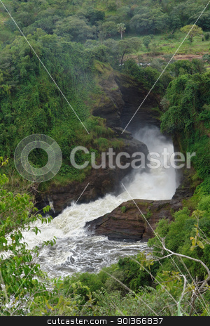 Murchison Falls in Uganda Murchison Falls in Uganda stock photo, high angle detail of the Murchison Falls in Uganda (Africa) by prill