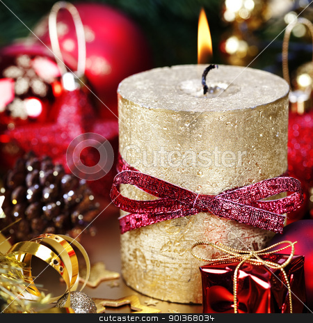 To use this stock image in your creative project, please select the size you need over to the right and click the "Add to Cart" button.
Your downloaded image will come with the Cutcaster watermark removed so don’t worry about the watermark you see on this page. Christmas composition stock photo, Christmas composition with candle and decorations by klenova