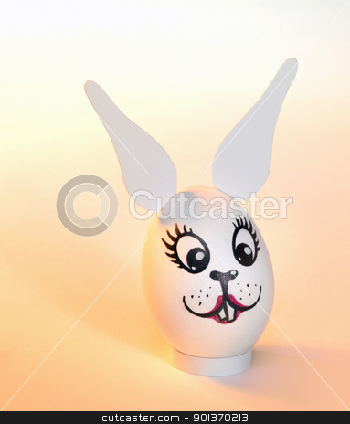 Female Easter bunny egg female Easter bunny egg stock photo,