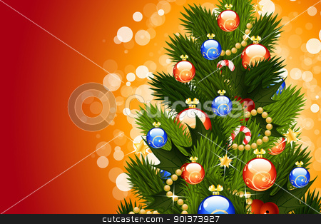 To use this stock image in your creative project, please select the size you need over to the right and click the "Add to Cart" button.
Your downloaded image will come with the Cutcaster watermark removed so don’t worry about the watermark you see on this page. Christmas Background stock vector clipart, Christmas Card with fir-tree sparkles and decoration for your design by Vadym Nechyporenko