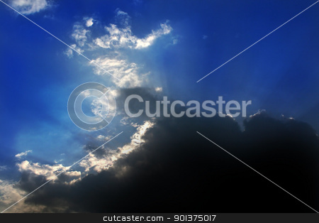 Sun behind the clouds Sun behind the clouds stock photo, The sun is hidden behind the clouds by orson